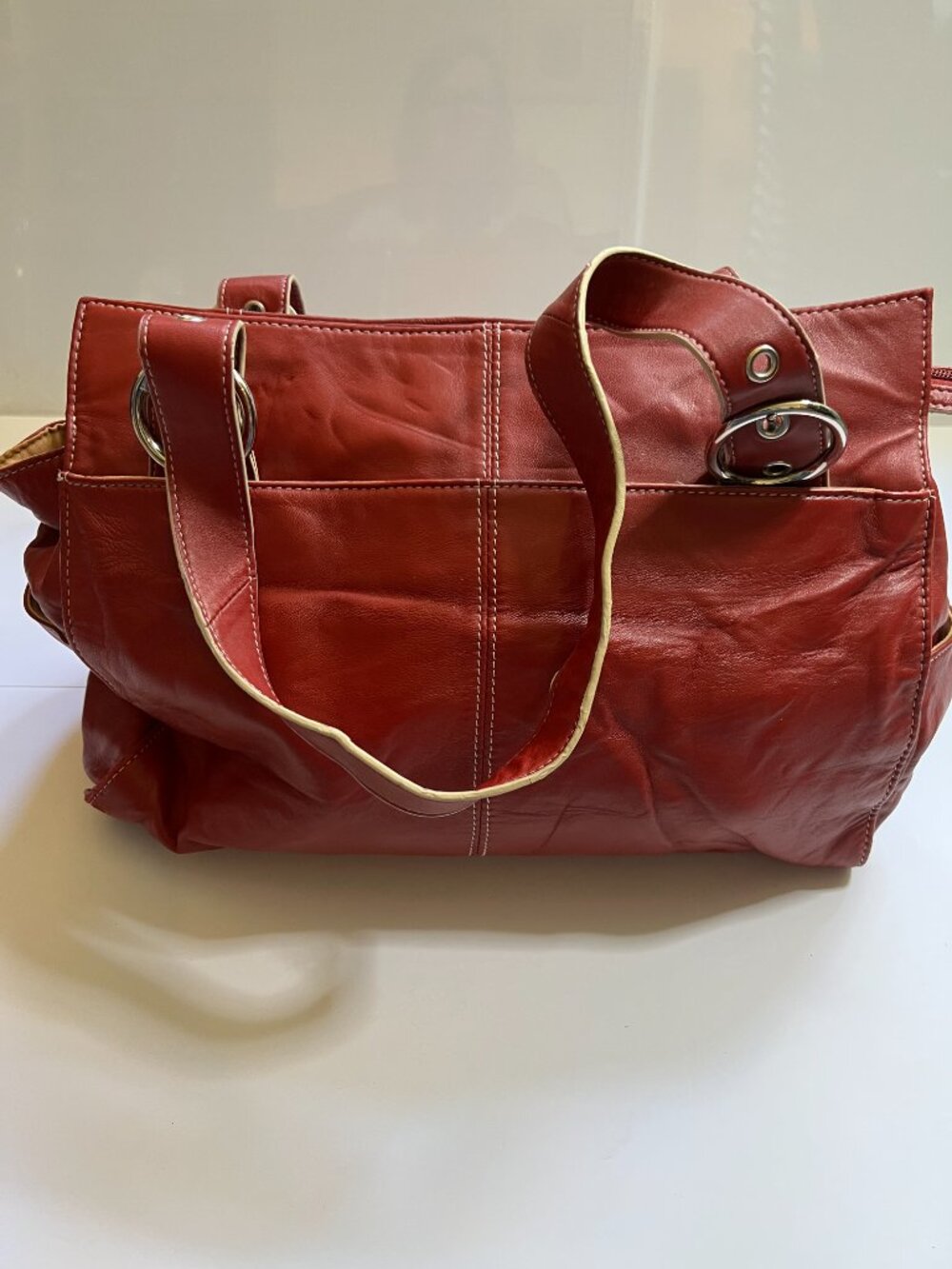 Franklin Covey Julie Morgenstern Collection Red Laptop Bag